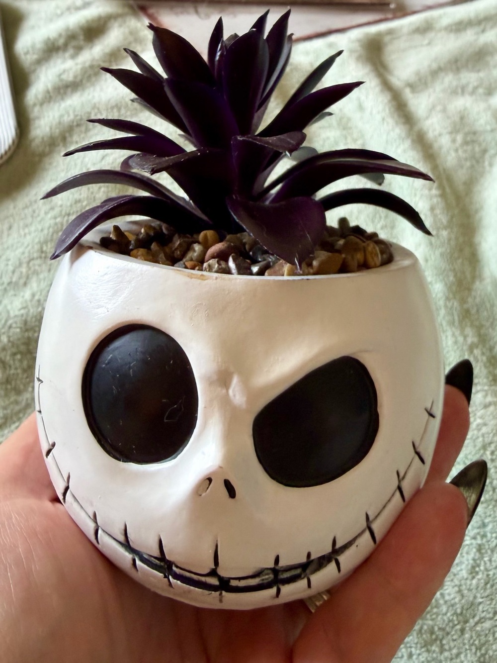 NWT Disney The Nightmare Before Christmas Jack Skellington Faux succulent